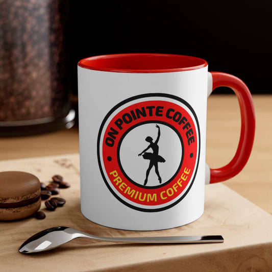 On Pointe Coffee Accent Mug, 11oz - On Pointe Coffee