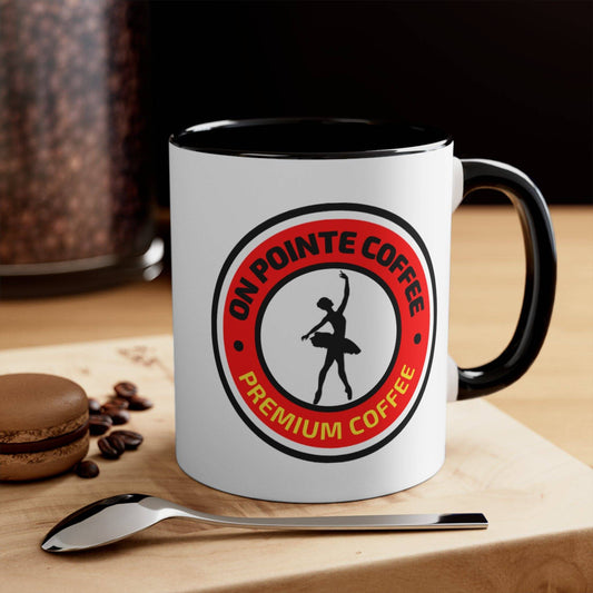 On Pointe Coffee Accent Mug, 11oz - On Pointe Coffee