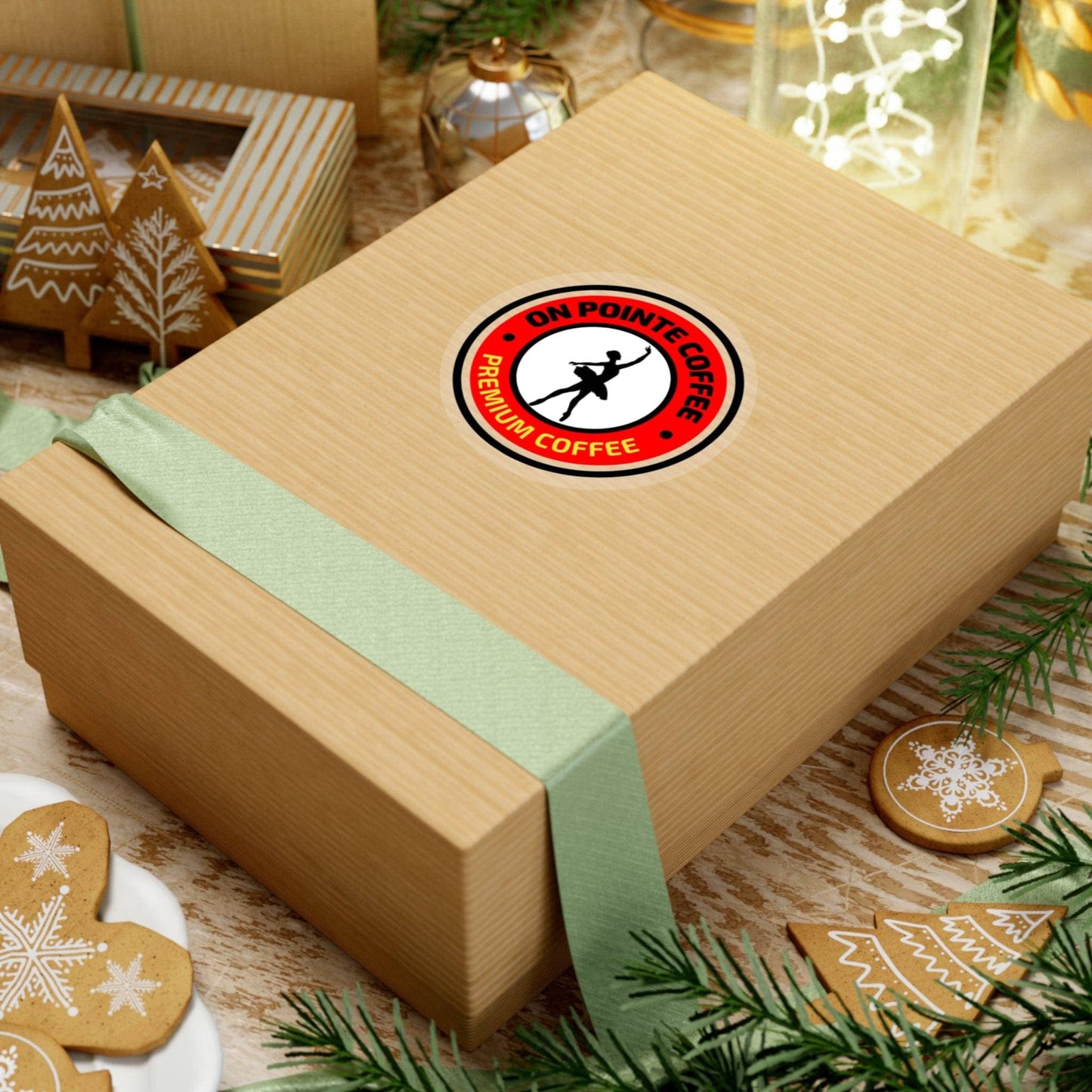 On Pointe Coffee Kiss-Cut Stickers - On Pointe Coffee