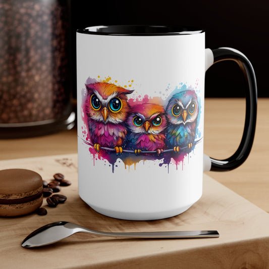 Colorful Owls Mug