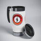 On Pointe Coffee Stainless Steel Travel Mug with Handle, 14oz - On Pointe Coffee